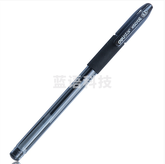 得力S55中性笔0.5mm半针管(黑)(支)