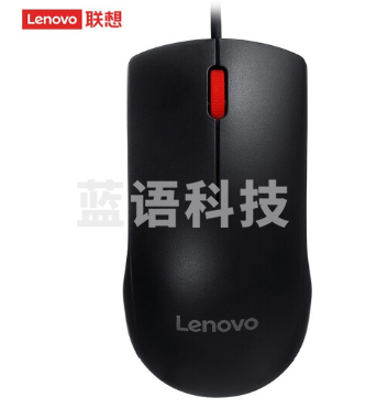联想M120Pro 有线鼠标 联想大红点办公鼠标