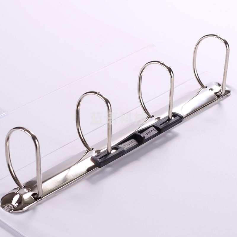 齐心 A0236 易展示 美式三面插袋文件夹 A4 3寸4孔D型夹 白色