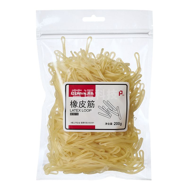 齐心 B3515 橡皮筋(吊挂装200g)