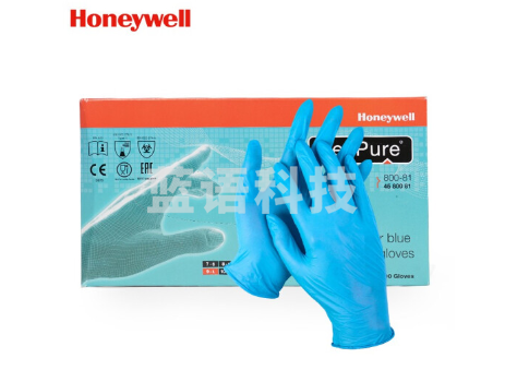 霍尼韦尔（Honeywell）加厚一次性无粉手套100只/盒 丁腈橡胶防化手套 食品加工 实验室 清洁洗碗