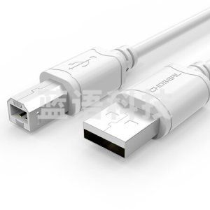 秋叶原(CHOSEAL)高速USB打印机数据线 2.0打印机线 方口usb打印线 电脑周边数据线 3米 QS5307T3