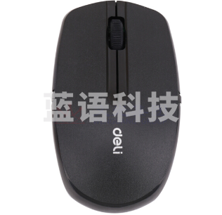 得力(deli)3738 无线鼠标  笔记本鼠标 黑白可选 默认黑色