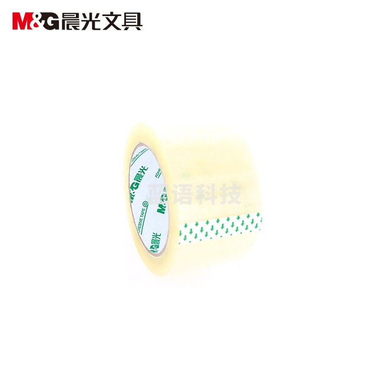 晨光(M&G)办公文具普透封箱胶带 透明胶布快递打包胶带60mm*100y(91.40m/卷)5卷/筒AJD97334