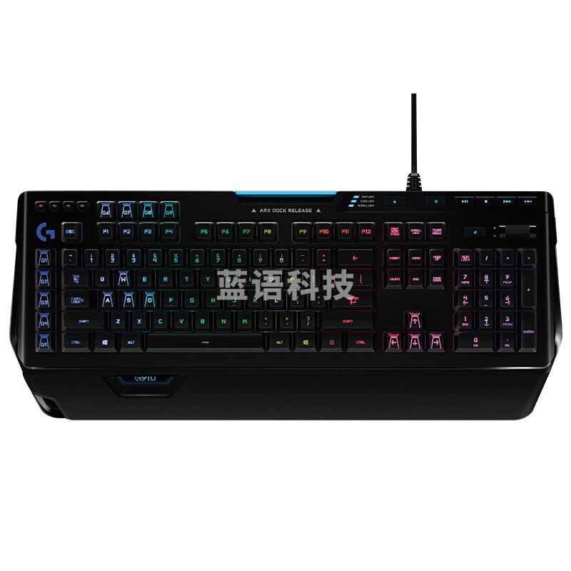 罗技(G)G910 RGB全尺寸机械游戏键盘黑色 (