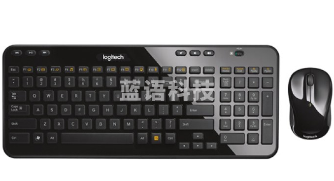 罗技(Logitech) MK365 无线键鼠套装巧克力键盘时尚键盘(黑色)