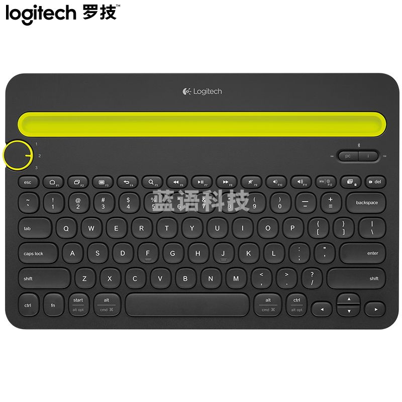 罗技 Logitech)K480 键盘 无线蓝牙键盘 办公键盘 女性 便携 超薄键盘 笔记本键盘 黑色