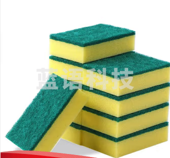 巨联 洗碗海绵白洁布清洁刷碗布10个一组
