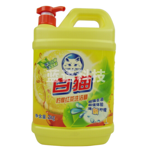 白猫 (BAIMAO)洗洁精 2kg 柠檬红茶洗洁精
