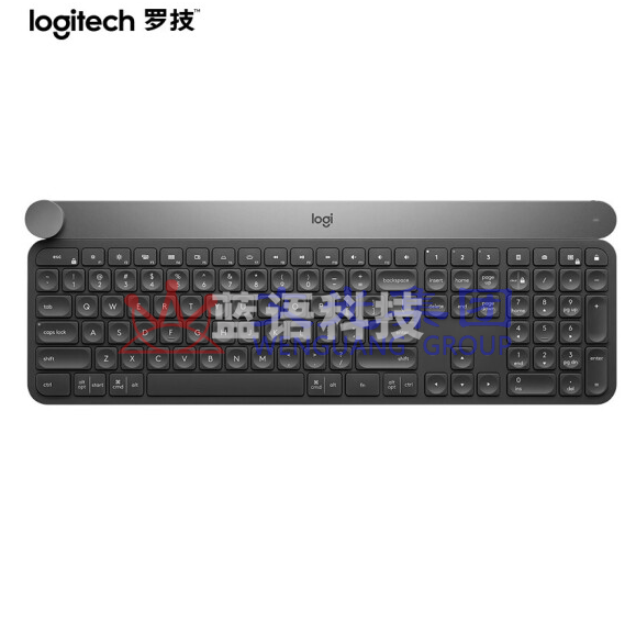 罗技(Logitech)Craft 无线蓝牙键盘 办公键盘 超薄 带优联 深灰色 旗舰款 无线蓝牙/超薄/带旋钮