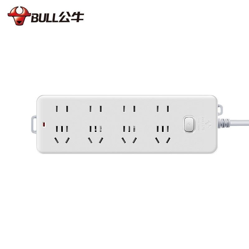 公牛(BULL) 新国标插座GN-403 8位总控全长5米 插线板/插排/排插/接线板/拖线板