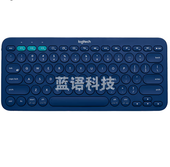 罗技K380 多设备蓝牙键盘(蓝色)