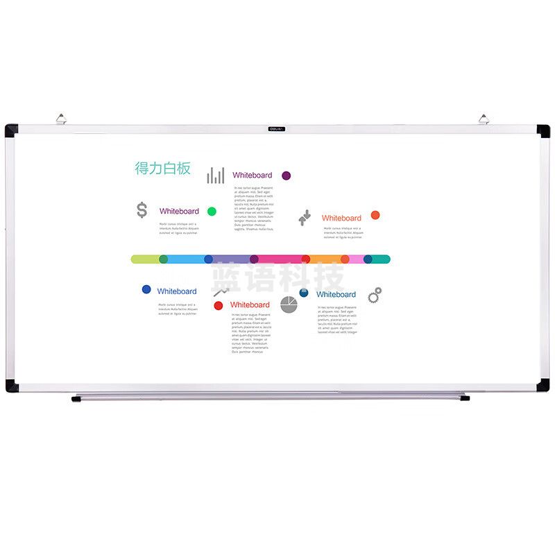 得力(deli)7868B 白板2000*1000(白+绿)