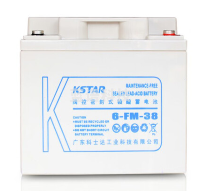 科士达（KSTAR)12V38AH固定性密封免维护蓄电池6-FM-38适用于UPS不间断电源
