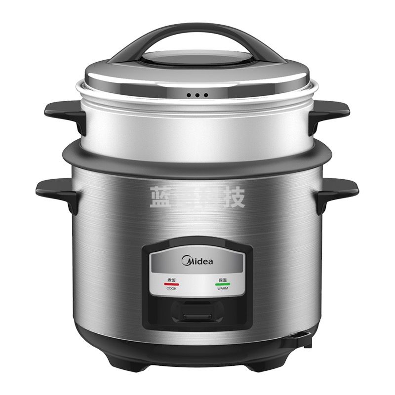 美的（Midea）MG-AFG6570  电饭煲  安全防干烧  加高蒸屉  金属机身  6.5L容量