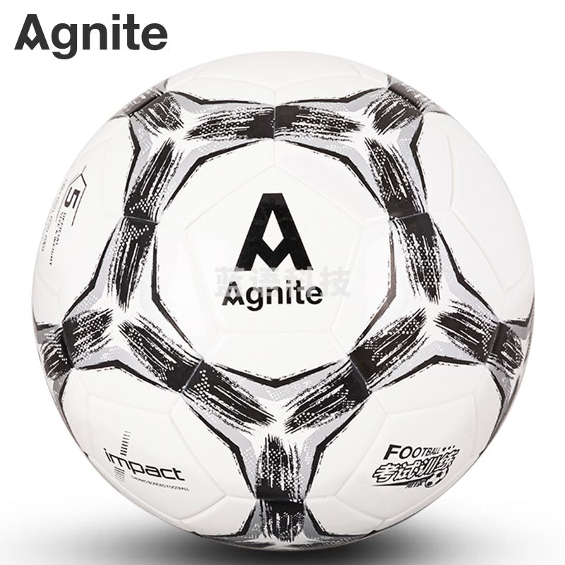 安格耐特(Agnite) F1247_5号TPU考试训练贴皮足球（白色+黑色）（个）