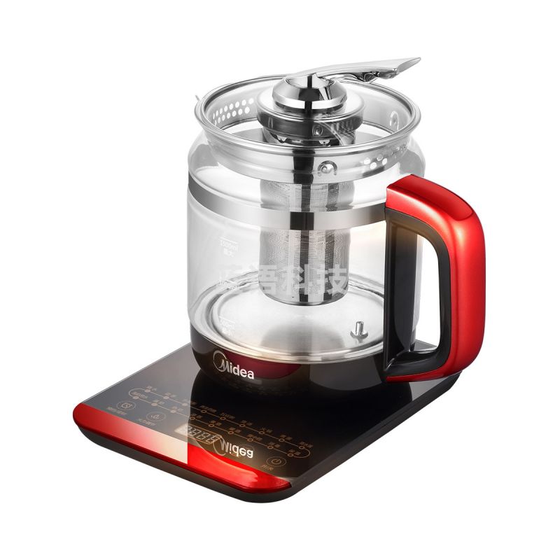 美的（Midea)  MK-GE1703C  养生壶 1.5L 多功能电水壶  加厚高硼玻璃  分体式 全自动 防干烧 智能预约