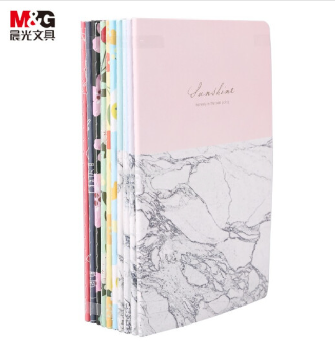 晨光(M&G)文具A5/38张缝线本 记事本笔记本子 可爱风学生软抄本 小清新系列日记本 10本装HAPY0167