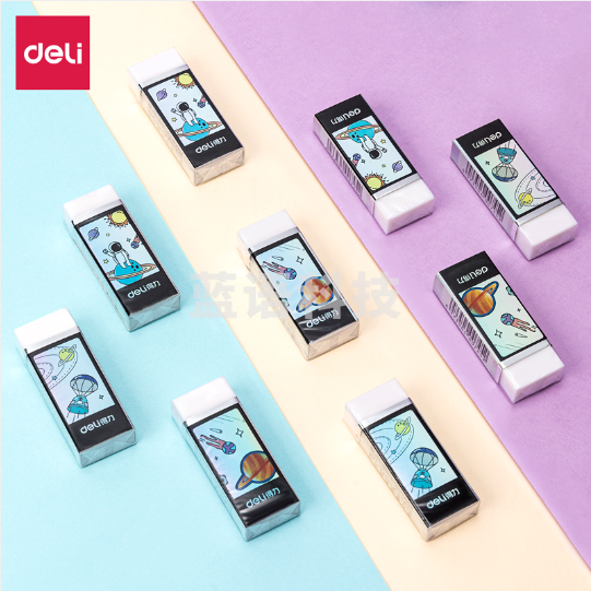 得力71126 中国航天洁净橡皮擦(白)(块)