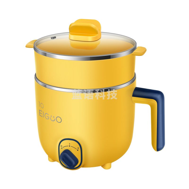 美的（Midea）MC-DY16E211  电煮锅  多功能电热锅  宿舍火锅神器  煮面锅【黄色】