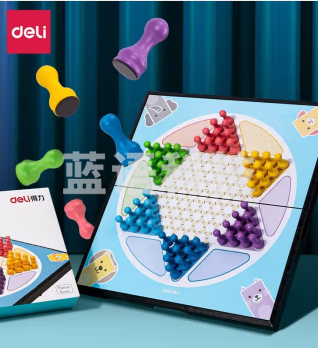得力(deli) 6755 磁石跳棋 (橙色)