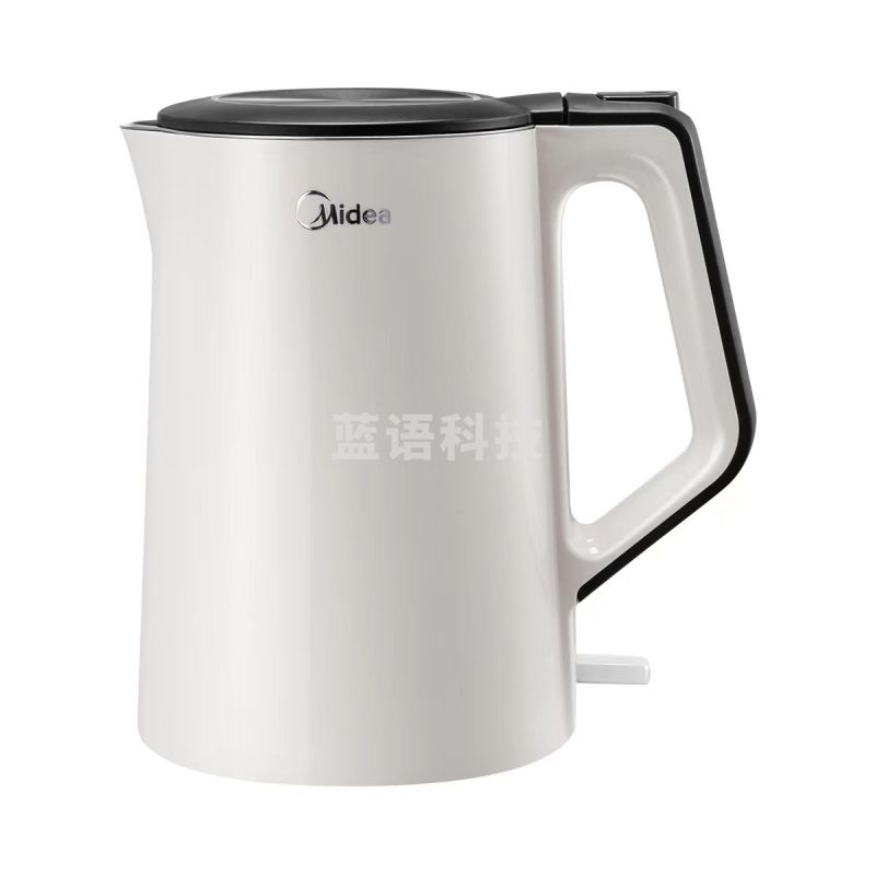 美的（Midea）MK-HJ1522  电水壶  304家用烧水壶  1.5L双层防烫  一体式无缝内胆  优质温控器 【白色】