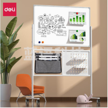 得力MB700_H型可收纳升降双面白板(横向)900*600mm(白)(块)