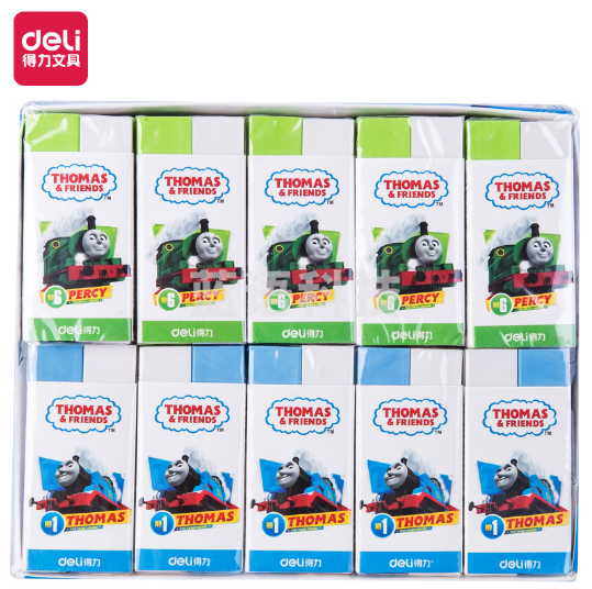 得力71086托马斯主题橡皮(混)