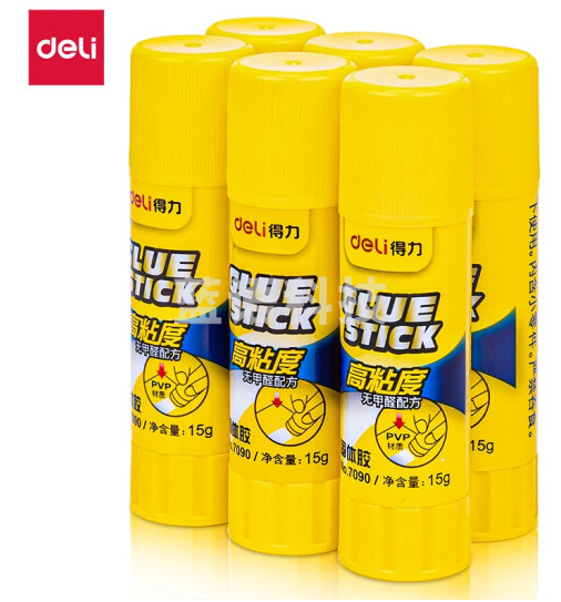 得力 6370 固体胶 6支/盒 (单位：盒)