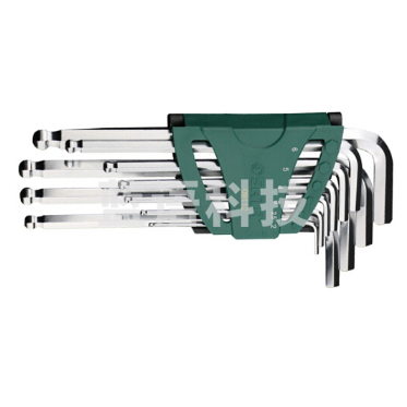 世达（SATA）09112 10件加长球头内六角扳手组套