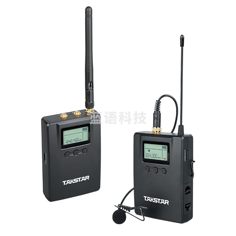 得胜(TAKSTAR)SGC-200W 小蜜蜂无线麦克风领夹式摄像机收音话筒单反采访录音手机直播vlog收音 黑色