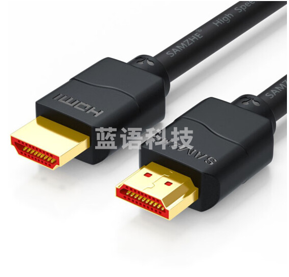 山泽(SAMZHE)50AM6 HDMI简装版细线数字高清线4K3D视频连接软线5米 黑色
