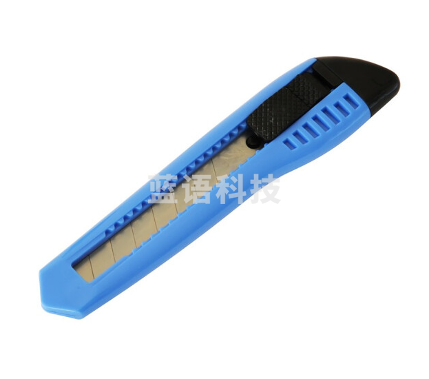 得力(deli)2003美工刀 蓝色 24把/盒 (单位：把)