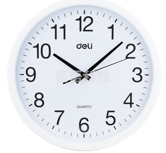 得力 9006 圆形挂钟(颜色随机)