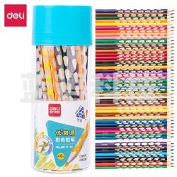 得力(deli) 68111 48色洞洞彩铅 手绘素描/儿童填色绘画涂鸦画笔 48支装