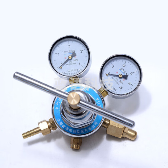 氧压表  氧气专用 禁油 压力表2.5Mpa  货号：JC