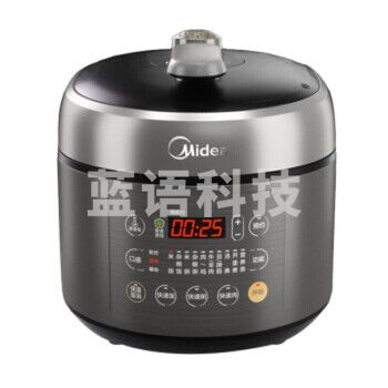 美的(Midea)电压力锅  MY-SS5053P 银色简单操作 双胆多功能压力煲5L智能24小时预约
