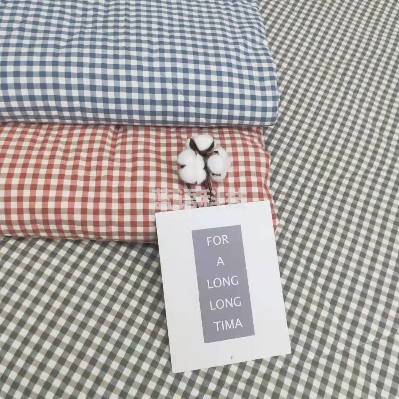 色织格棉花春秋被150*180（颜色随机）