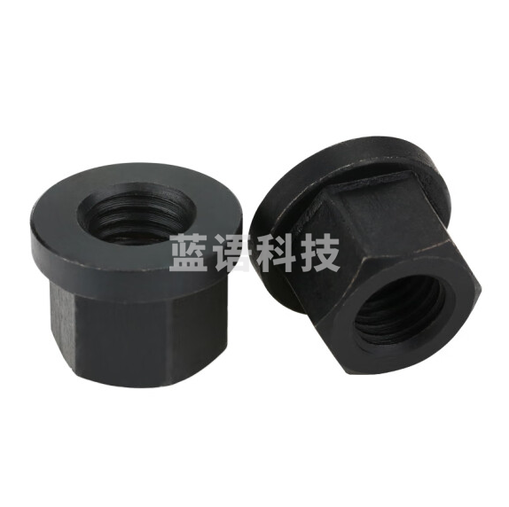 法兰带垫螺帽带垫螺母模具压板螺母 45#钢M12  货号：JC