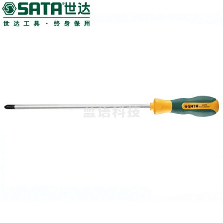 世达（SATA）G系列双色柄十字形螺丝批#2x150MM	63604