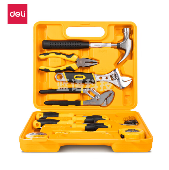 得力   五金套装家用工具组合  16件套 3701