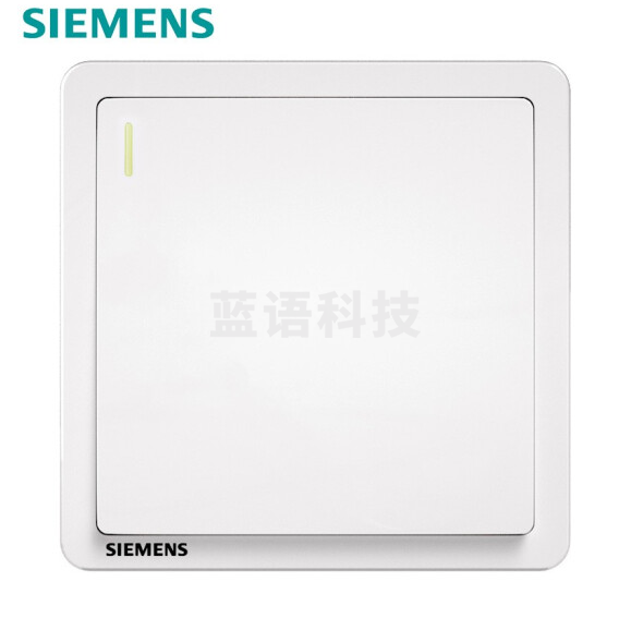 西门子（SIEMENS）开关面板 墙壁大面板开关 致典白色 一开单控开关  货号：ZF