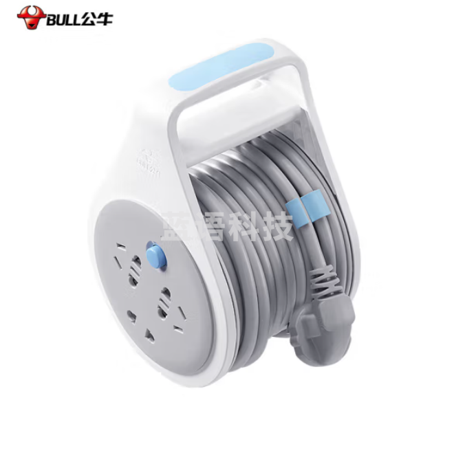 公牛GN-802 3位10米 绕线器工程接线盘/工程卷线盘/过热保护卷盘插座