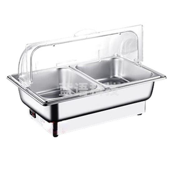 不锈钢自助餐炉  双格 10L  货号：JC