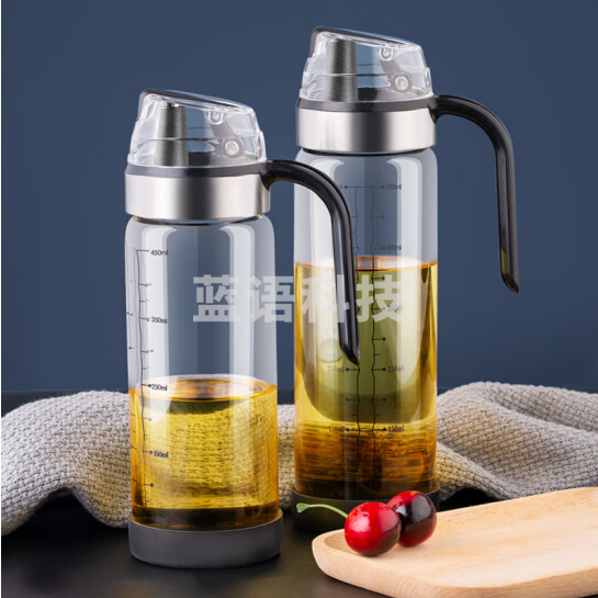 玻璃油瓶 防漏醋壶 酱油罐 厨房家用调料瓶  450ml货号：JC