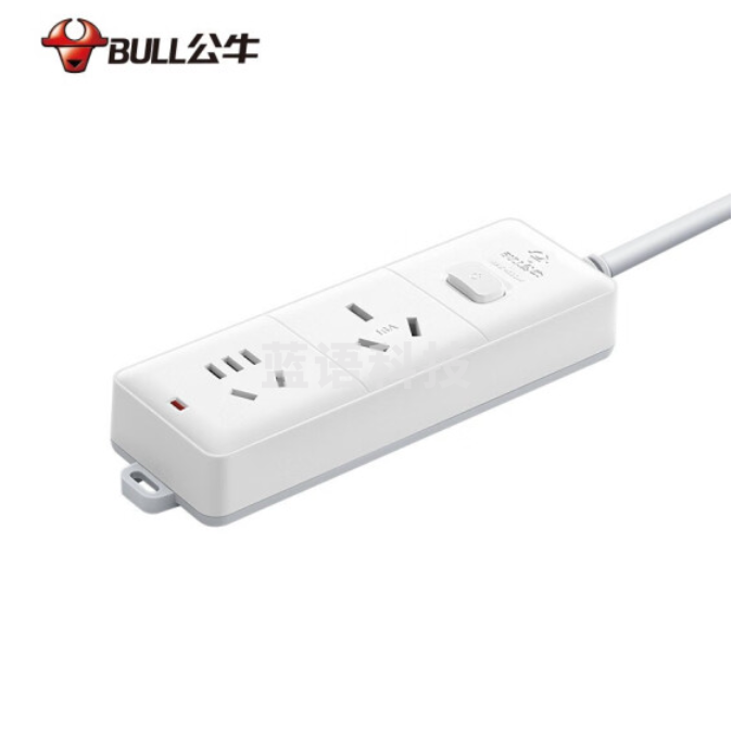 公牛GN-606D 3米插座拖线板接线板/16A /大功率空调热水器插座二位