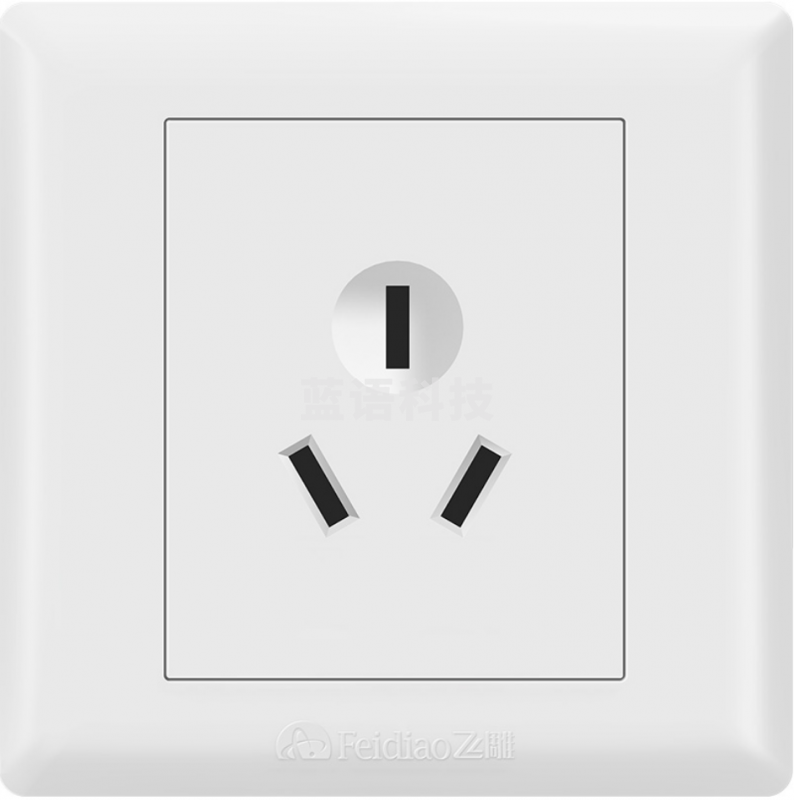 飞雕 三孔16A插座 86墙壁插座大功率面板插座E5-A空调插座墙壁开关插座