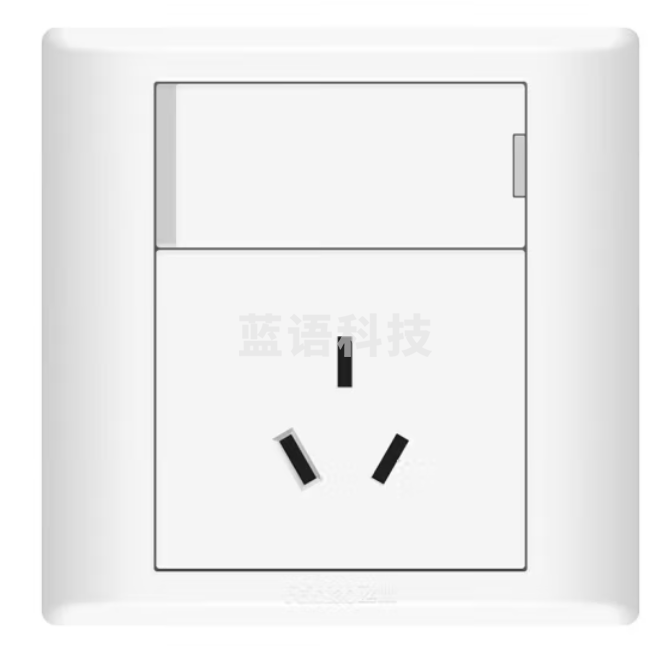 飞雕 一开三孔插座面板 16A空调带单开单联86型 大功率三孔电源插座 E5-A