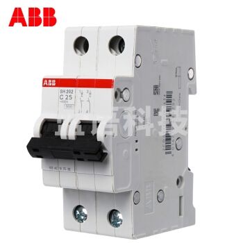 ABB空气开关 断路器SH202-C25A 2PC25A  货号：HXE