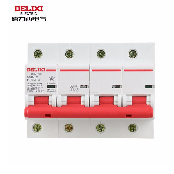 德力西  空气开关  DZ47-125 4P  100A   货号：ZF